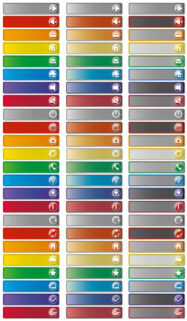 Set of social media buttons for design -  iconsのイラスト素材