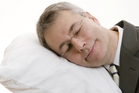 Sleeping businessman の写真素材