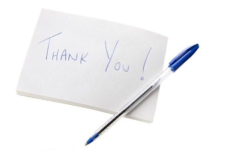 Thank You Note and Pen 