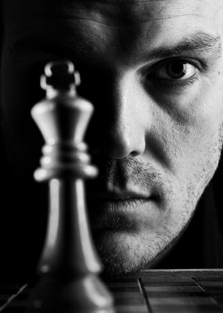 The chess player の写真素材