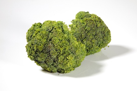 Broccoli on white background