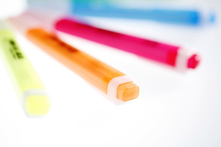 A shot of some colourful highlighter