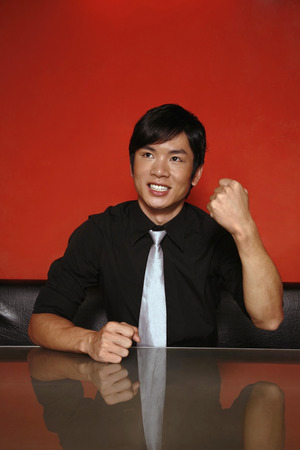 Businessman cheeringの写真素材