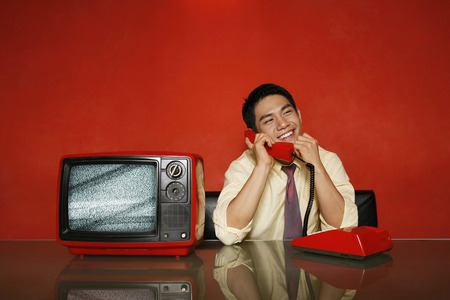 Businessman talking on the phoneの写真素材