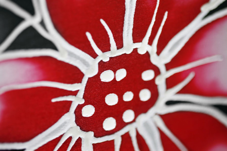 Close-up of batik