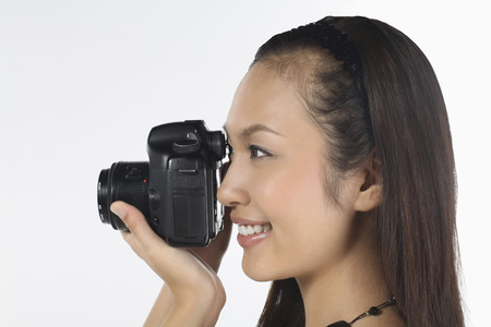 Woman taking pictures