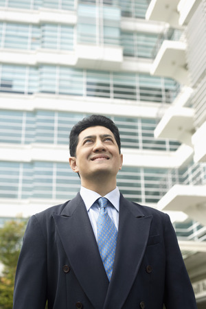 Confident businessman smilingの写真素材
