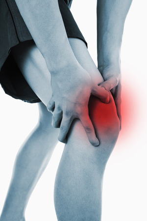 Man with knee painの写真素材