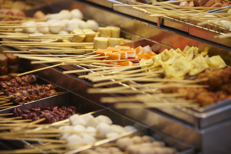 Assortment of street foodの写真素材