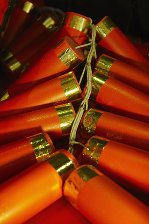 Close-up picture of firecrackerの写真素材