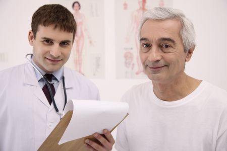 Doctor and his patientの写真素材