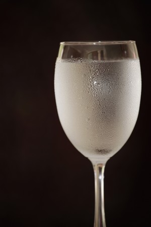 A glass of cold waterの写真素材