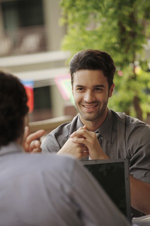 Businessmen having discussionの写真素材