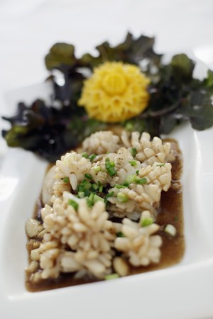 Stir fried squidの写真素材