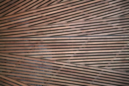 Wooden wall panelingの写真素材