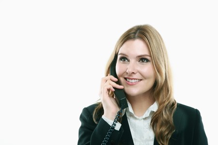 Businesswoman talking on the phoneの写真素材