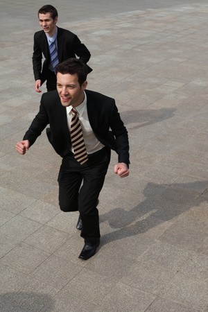 Business people runningの写真素材