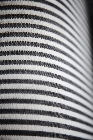 Blue and white striped armchair, close-upの写真素材
