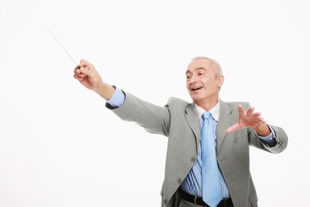 Businessman conductingの写真素材