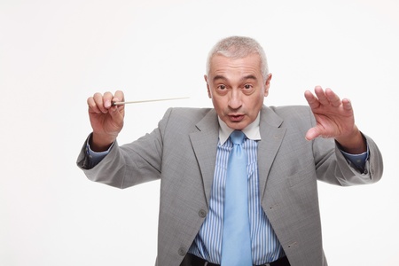 Businessman conductingの写真素材