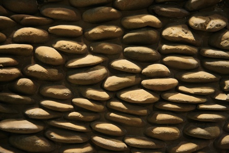 Pebbled wallの写真素材