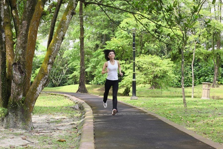 Woman jogging in the park