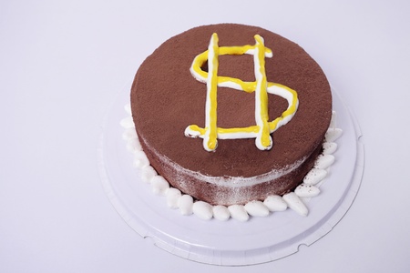 Cake with dollar signの写真素材