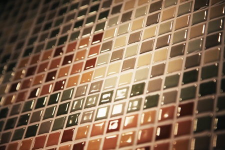 Mosaic-tiled wallの写真素材