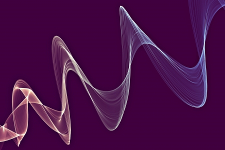 Abstract design with multi-colored lines