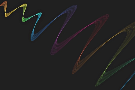 Abstract design with multi-colored linesの写真素材