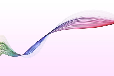 Abstract design with multi-colored lines