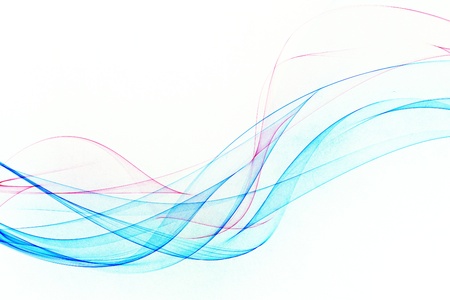 Abstract design with multi-colored lines