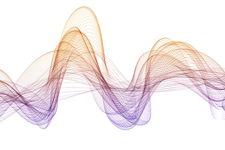Abstract design with multi-colored lines