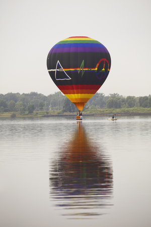 Hot air balloon exhibition at the 5th Putrajaya International Hot Air Balloon Fiesta 2013 on March 28, 2013のeditorial素材