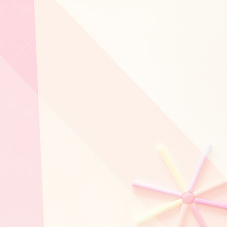 Chalks concept on pastel backgroundの写真素材