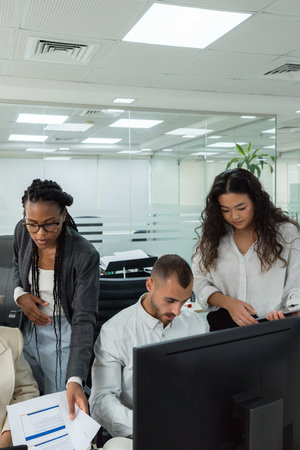 Group of businesspeople at work