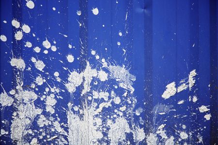 Splattered paint on shutter doorの写真素材