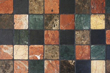 Tiled floor