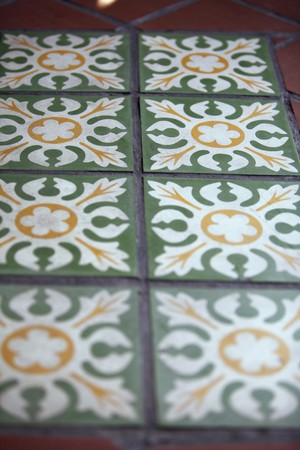 Tiles on floor
