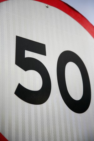 Speed limit signの写真素材