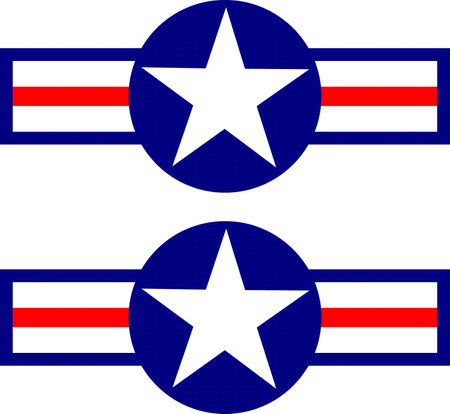 Illustration of the American flag with stars and stripes on a white backgroundのイラスト素材