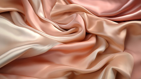 This image shows a lustrous texture of silk fabric.の素材