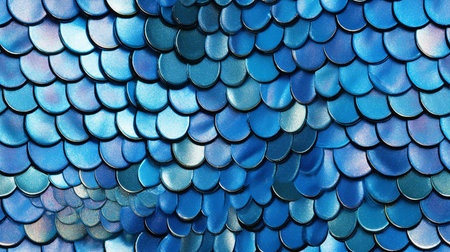 This image shows a shimmering pattern of fish scales.の素材