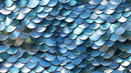 This image shows a shimmering pattern of fish scales.の素材