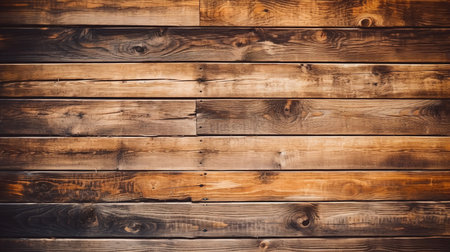 This image shows a rustic background of wooden planks.の素材