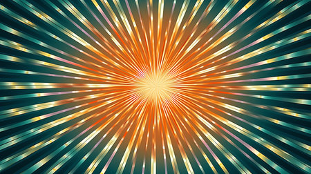 This image shows a radiating starburst pattern design.の素材