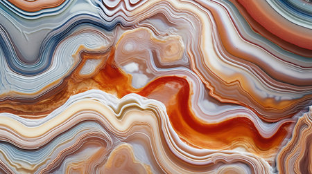 This image shows an abstract pattern of agate stone.の素材