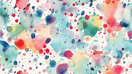 This image shows an energetic pattern of watercolor splashes.の素材