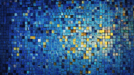 This image shows a transparent glass mosaic pattern.の素材
