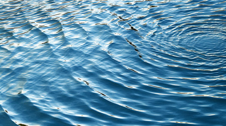 This image shows the refreshing pattern of ripples on a water surface.の素材